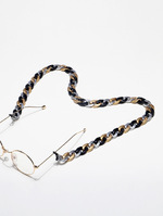 Stylish fashion glasses chain with large, medium and small pearls GL517