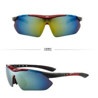 Safety shockproof windproof tactical semi-rimless goggles T9138 (7877)