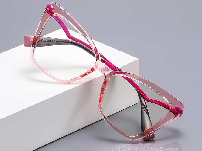 Fashion New Flat Mirror Glasses frame for glasses TR90+CA material (flex hinges) FOCUS FCS2106