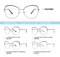 Metal women's frame for glasses MW4080