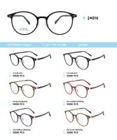 Plastic Ultem eyeglasses frame 24016