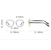 Metal Blue Blocker frames for glasses MORE FCS3066