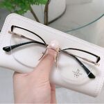 Оправа полуободковая комбинированная (металл + TR90) с линзами Blue Ray Cut и флексами MAMO F93028