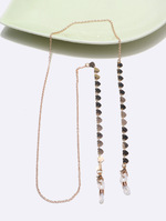 Glasses chain with heart pearl GL1341