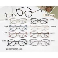 Combined frame (metal + TR90) with Blue Ray Cut protection lenses and flex MAMO S11806