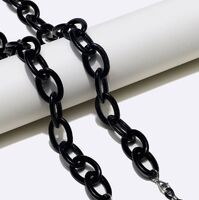 Акриловая нескользящая матовая цепочка, овальная вогнутая форма, для очков и масок GB115