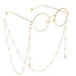 Metal non-slip chain, with pearls, for glasses and masks GL289-2
