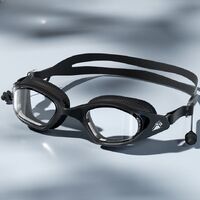 Swimming waterproof anti-fog goggles, with earplugs and cap, diopters from -1.50 to -6.00, 6045-YU