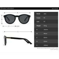 Plastic round sunglasses for women Elit 1501-EL