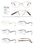 Metal frames for glasses with spring hinges Big City LF1604