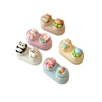 Mini soft contact lens kit retractable W-CT43熊兔白云花