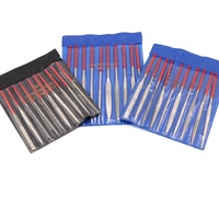 Electroplated diamond files, set of 10 pieces