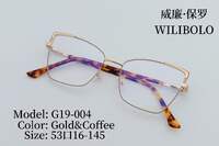 Оправа металлическая ультратонкая женская с флексом Wilibolo G19-004