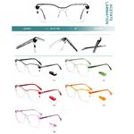 Plastic frames for glasses, acetate lamination with spring hinges Big City CL9021