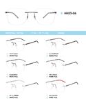 Metal rimless frame with TR-90 temples HK03-06