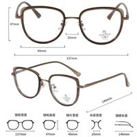 Оправа комбинированная (металл + TR90) с линзами Blue Ray Cut MAMO S11822