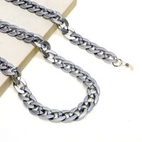 Acrylic non-slip matte chain, concave shape, for glasses and masks GB037