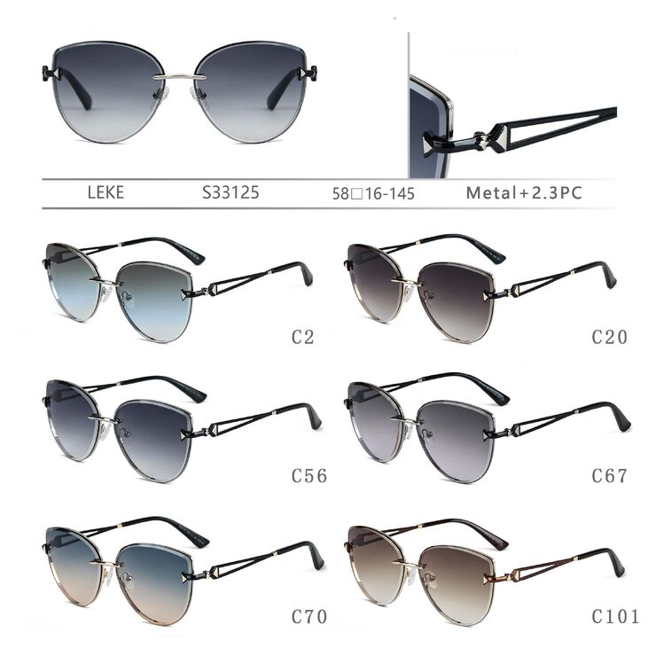 Polarized metal sunglasses Leke S33125