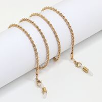 Gold-colored metal non-slip chain, for glasses and masks GL1011