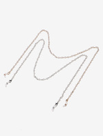 Set of two black and transparent acrylic glasses chain GM081