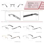 Оправа металлическая безободковая на винтах мужская с флексом LE6195-DA