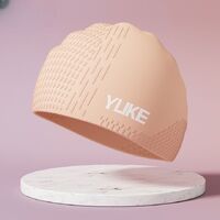 Silicone waterproof swimming cap for adults 021-YU