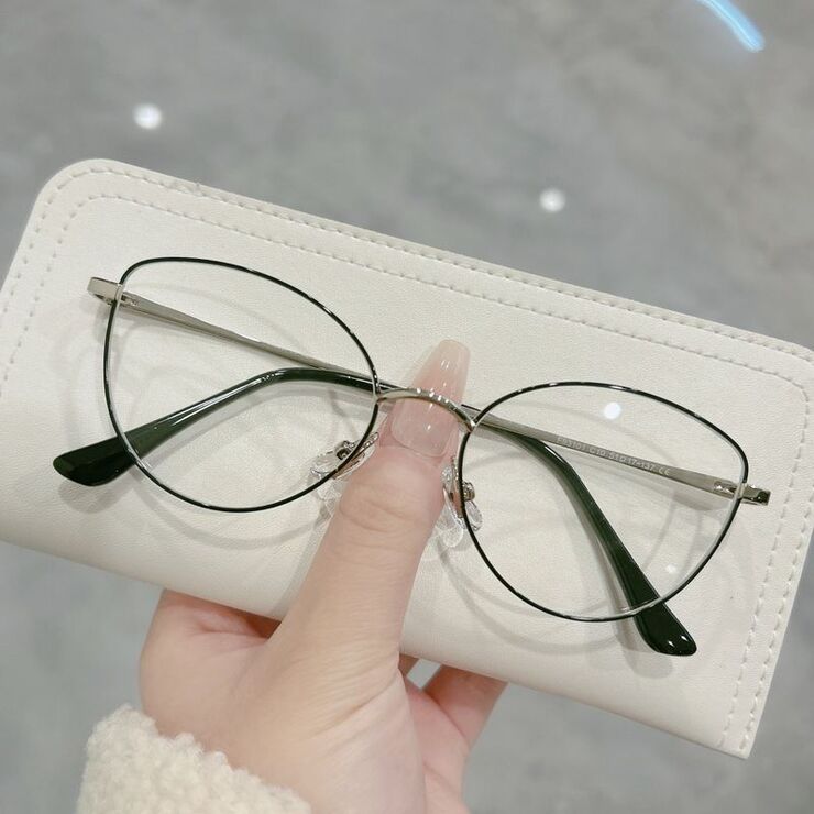 Metal frame MAMO with Blue Ray Cut protection lenses and flex F93101