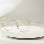 Metal glasses with blue light and UV protection 9748-GT