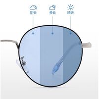 Очки металлические фотохромные с защитой от синего света 9648-GT