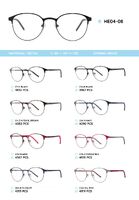 Металлическая оправа с дужками из материала TR-90 HE04-08