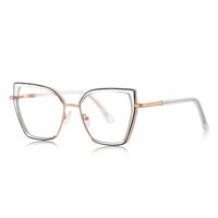 Metal + TR90 plastic Blue Blocker glasses frame for women with UV and blue light protection lenses More FCS3154