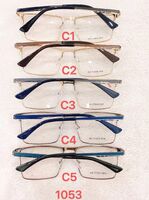 Metal frame for glasses with spring hinges Defile D1053
