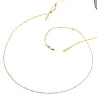 Металлическая нескользящая цепочка золотого цвета, с крестиками, для очков и масок GL113