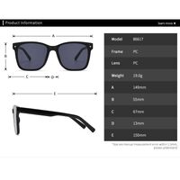 Plastic retro square sunglasses Elit 86617-EL