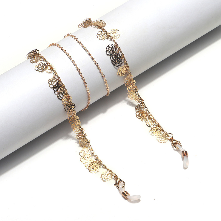 Glasses chain with leaves GL1340