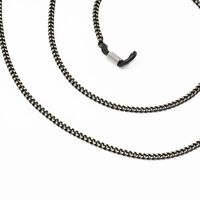 Black-colored metal non-slip chain, for glasses and masks GA012