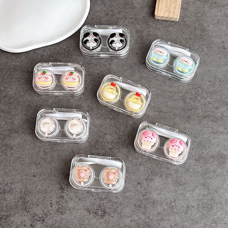 Mini soft contact lens kit W806猪狗鸡熊