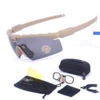 Safety shockproof tactical goggles +3 caps 战术-3.0近视套装