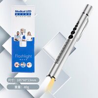 Rechargeable medical diagnostic keychain flashlight with white and yellow light ZK1958