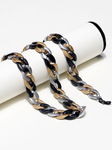 Retro style acrylic mixed color glasses chain GB037