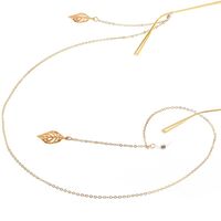 Металлическая нескользящая цепочка, c листом, для очков и масок GL100