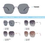 Titanium rimless frame polarized sunglasses TS5003