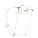 Metal non-slip chain, with pearls, for glasses and masks GA044