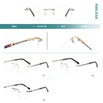 Оправа для очков металлическая безободковая Big City 25641