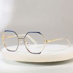 Metal glasses with blue light and UV protection 9747-GT