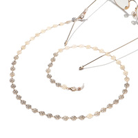 Fashion glasses chain with hollow roses GL1339