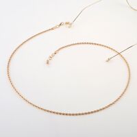 Gold-colored metal non-slip chain, for glasses and masks GL1011