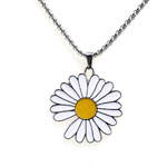 Stainless steel eyeglass chain with camomile pendant GN002
