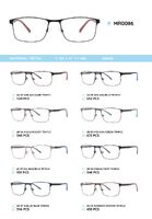 Metal frame with temples made of TR-90 material MR0086