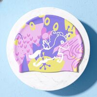 Шапочка для плавания силиконовая водонепроницаемая детская GJ110-YU